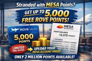 Rove Miles Is Giving Mesa Cardholders Free Points — Up to 5,000 Each, Until They Run Out