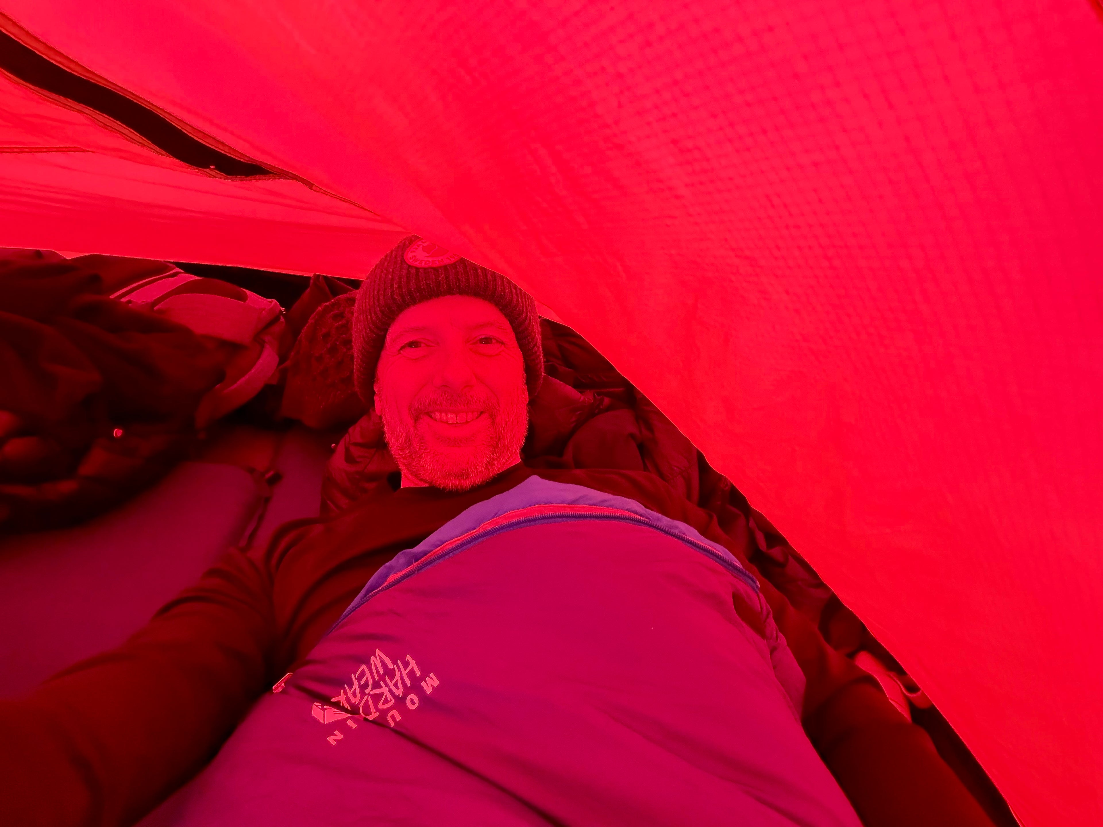 TPG's Gene Sloan in his tent in Antarctica.
