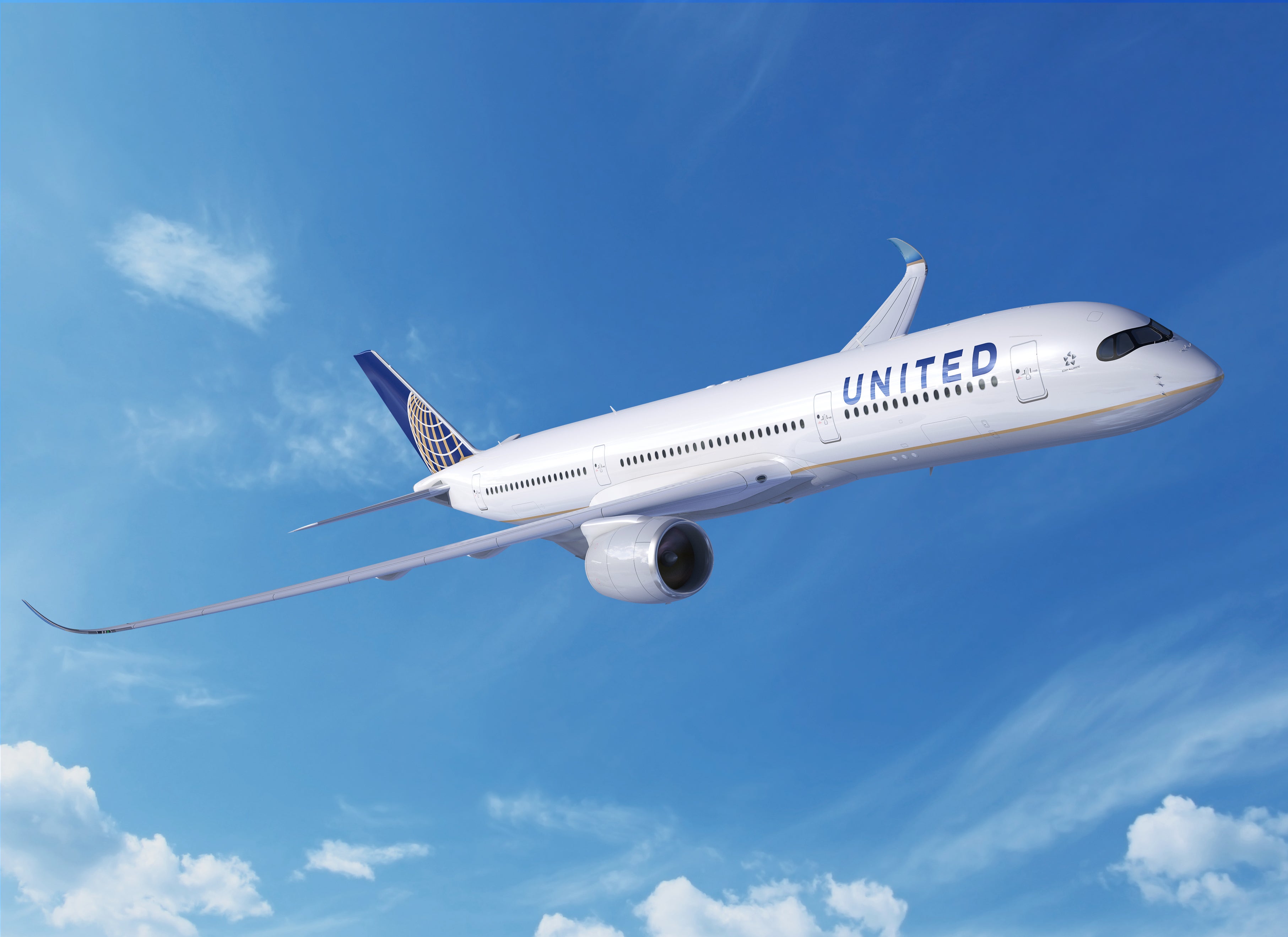 United A350 rendering
